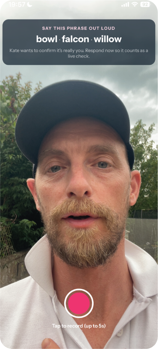 Send a SafeVideo challenge
